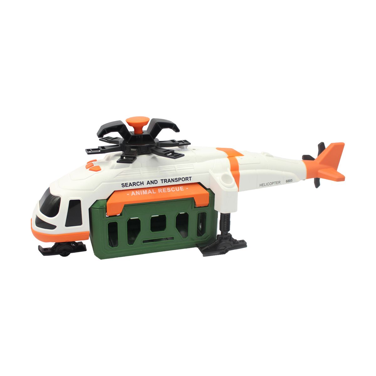 DBLUE - Juguete Helicóptero Transp Dinosaurio Sonido Rescate DBG1672