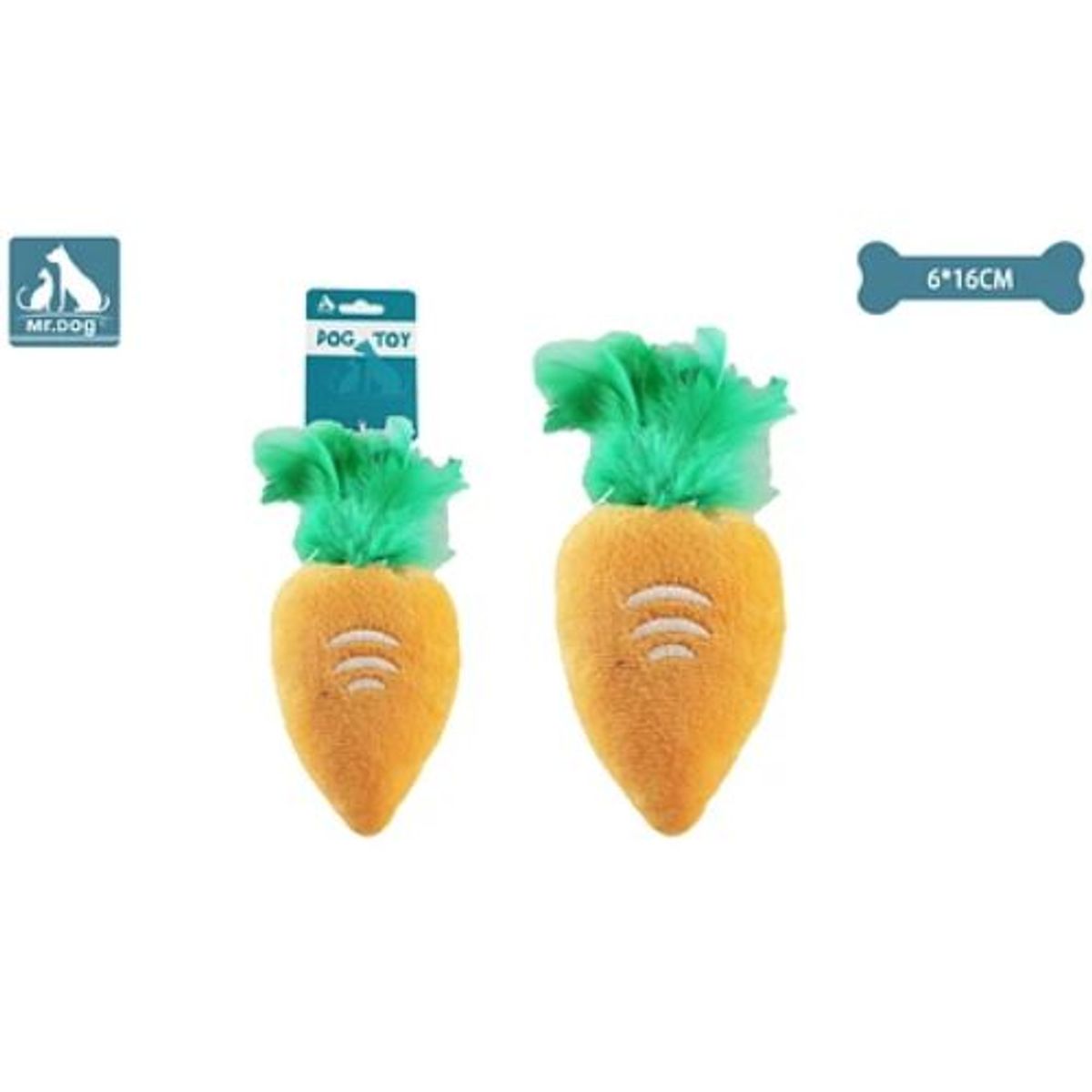 GENERICO - Juguete peluche de zanahorio con plumas 166cm