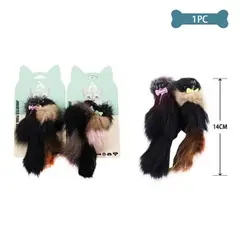 GENERICO - Juguete para gato peluche de ratón 14cm Color Aleatorio