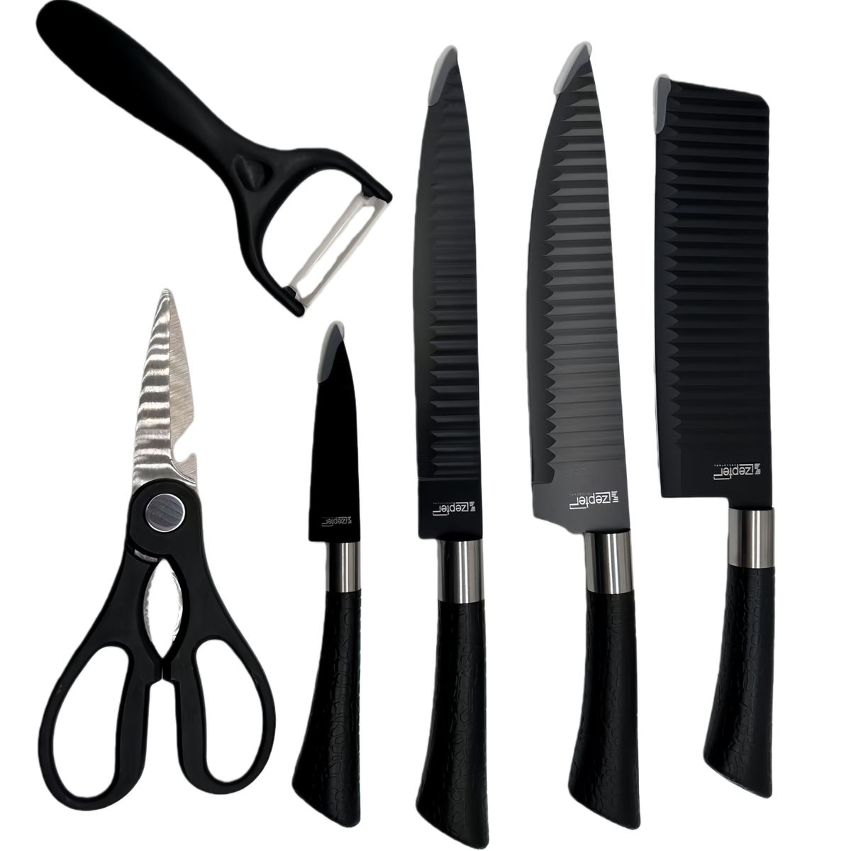 GENERICO - Set Cuchillos 6 Piezas Juegos Cuchillos Cuchillo Asado Cocina