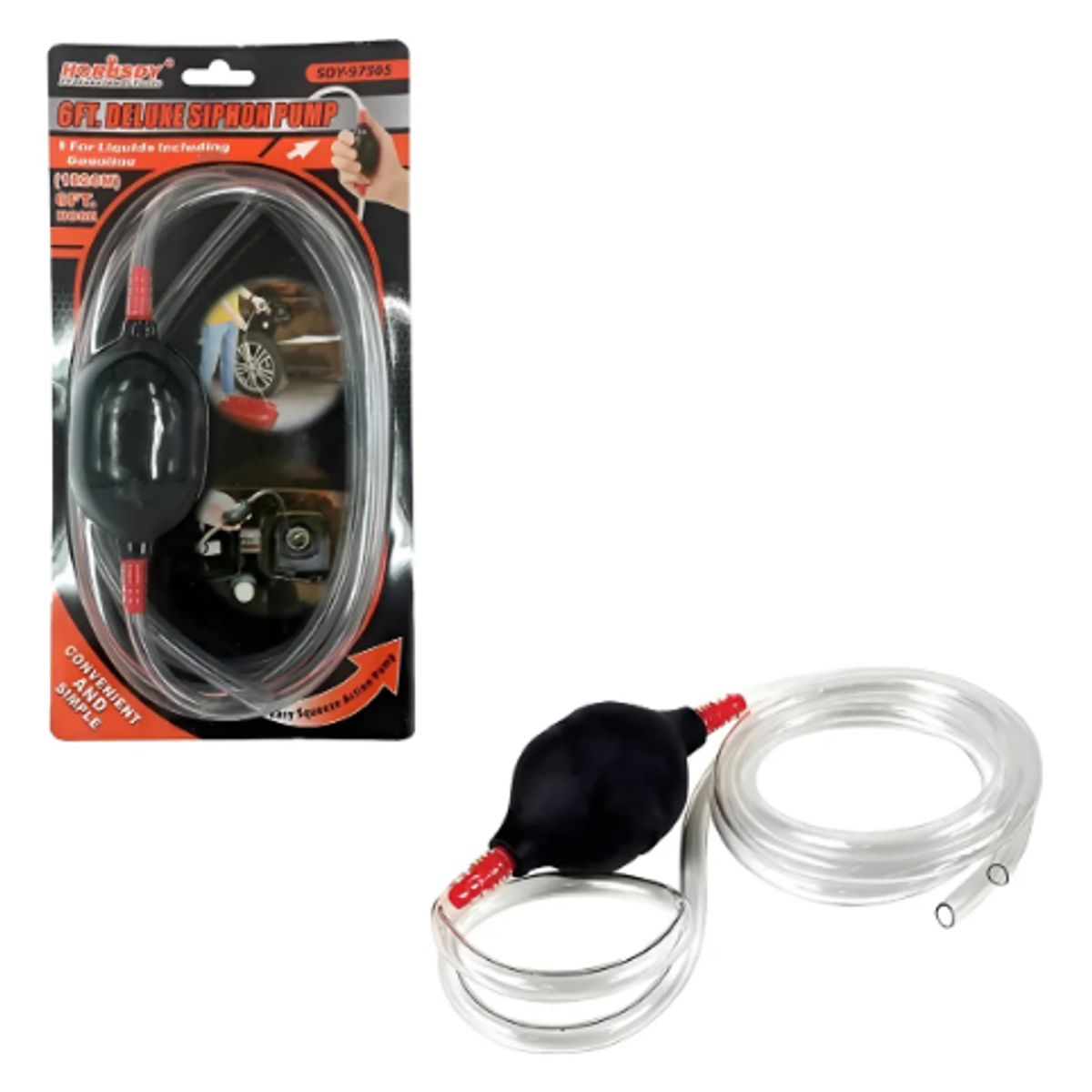 GENERICO - Manguera De Sifón Gasolina De Mano Bomba Portátil Manual