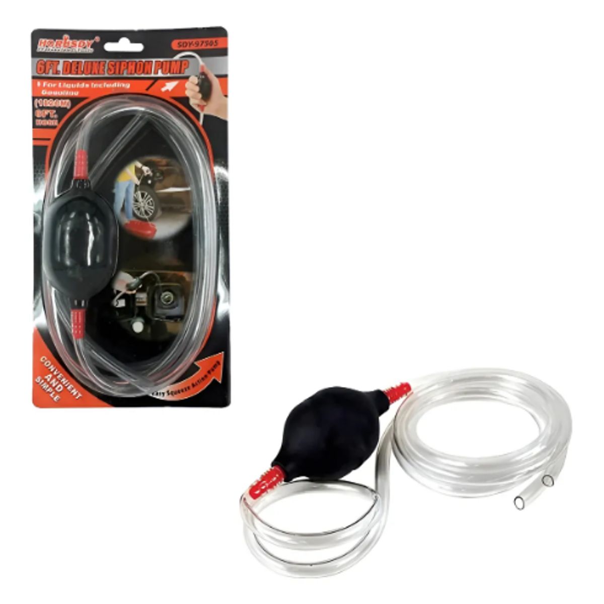 GENERICO - Manguera De Sifón Gasolina De Mano Bomba Portátil Manual