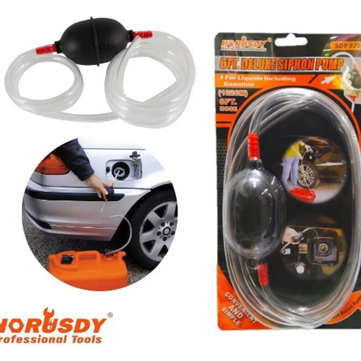 GENERICO - Manguera De Sifón Gasolina De Mano Bomba Portátil Manual