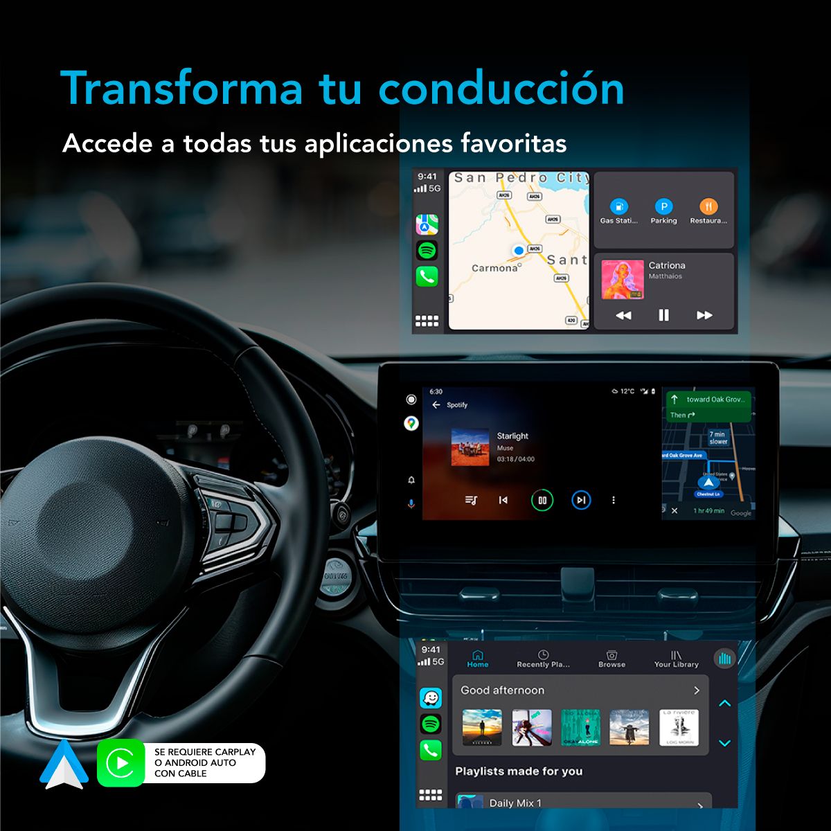 GENERICO - Adaptador Carplay Inalambrico Usb Android iOS Auto Camioneta