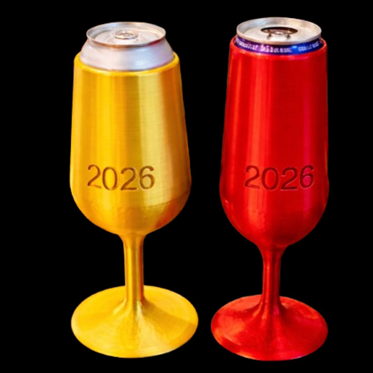 GENERICO - Soporte para Latas de Celebración Pack rojo y amarillo