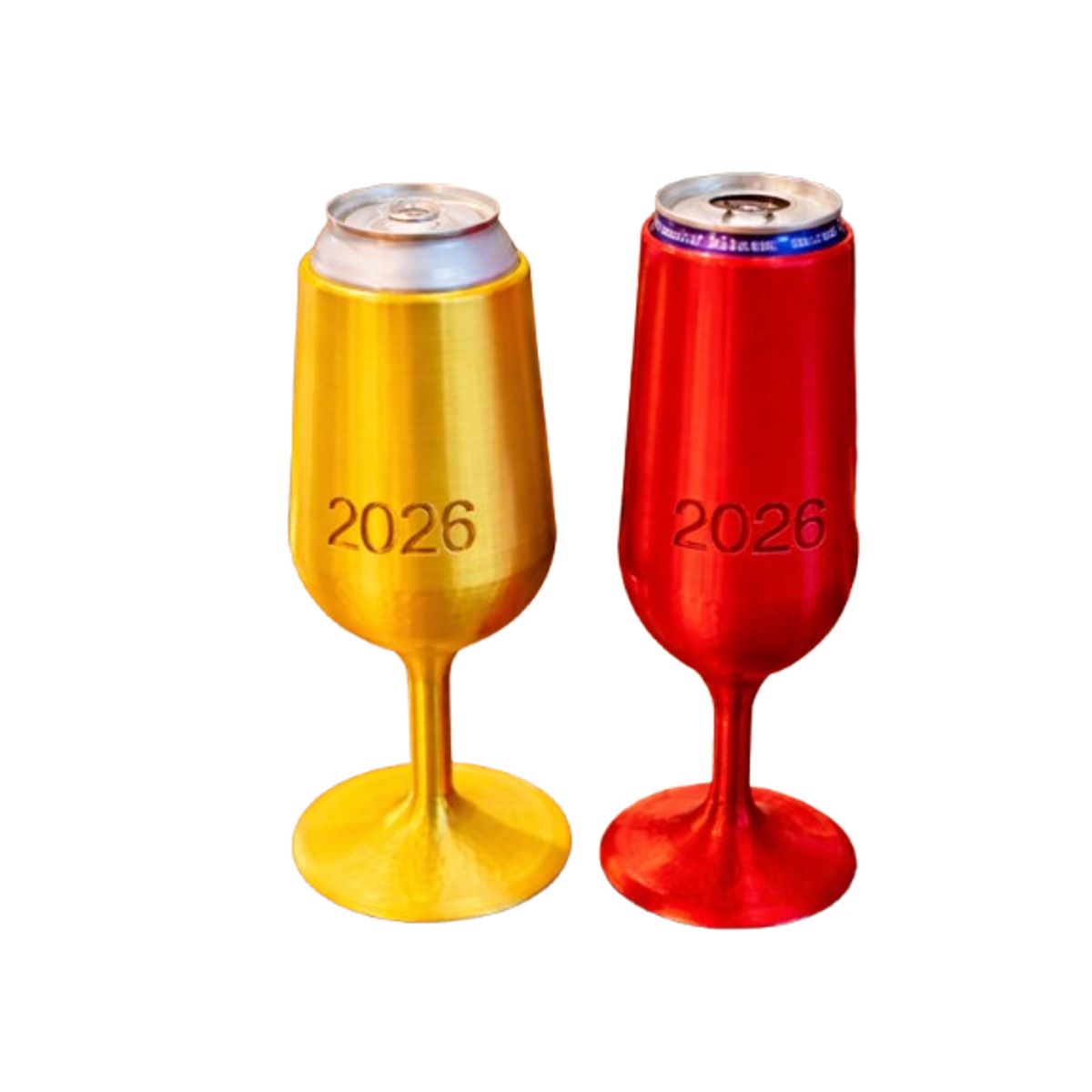 GENERICO - Soporte para Latas de Celebración Pack rojo y amarillo