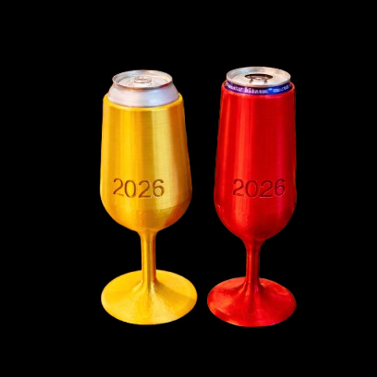 GENERICO - Soporte para Latas de Celebración Pack rojo y amarillo