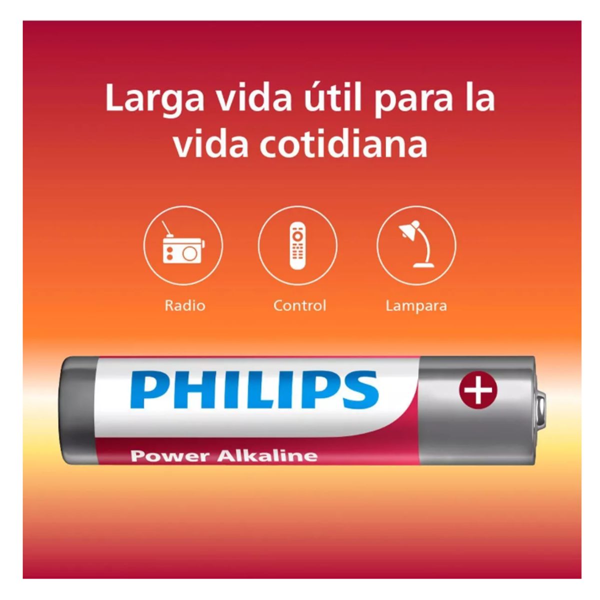 PHILIPS - Pila Bateria Alcalina Philips Aaa Pack 10u