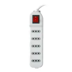 MACROTEL - Zapatilla Alargador 5mt 5 Entradas Blanco