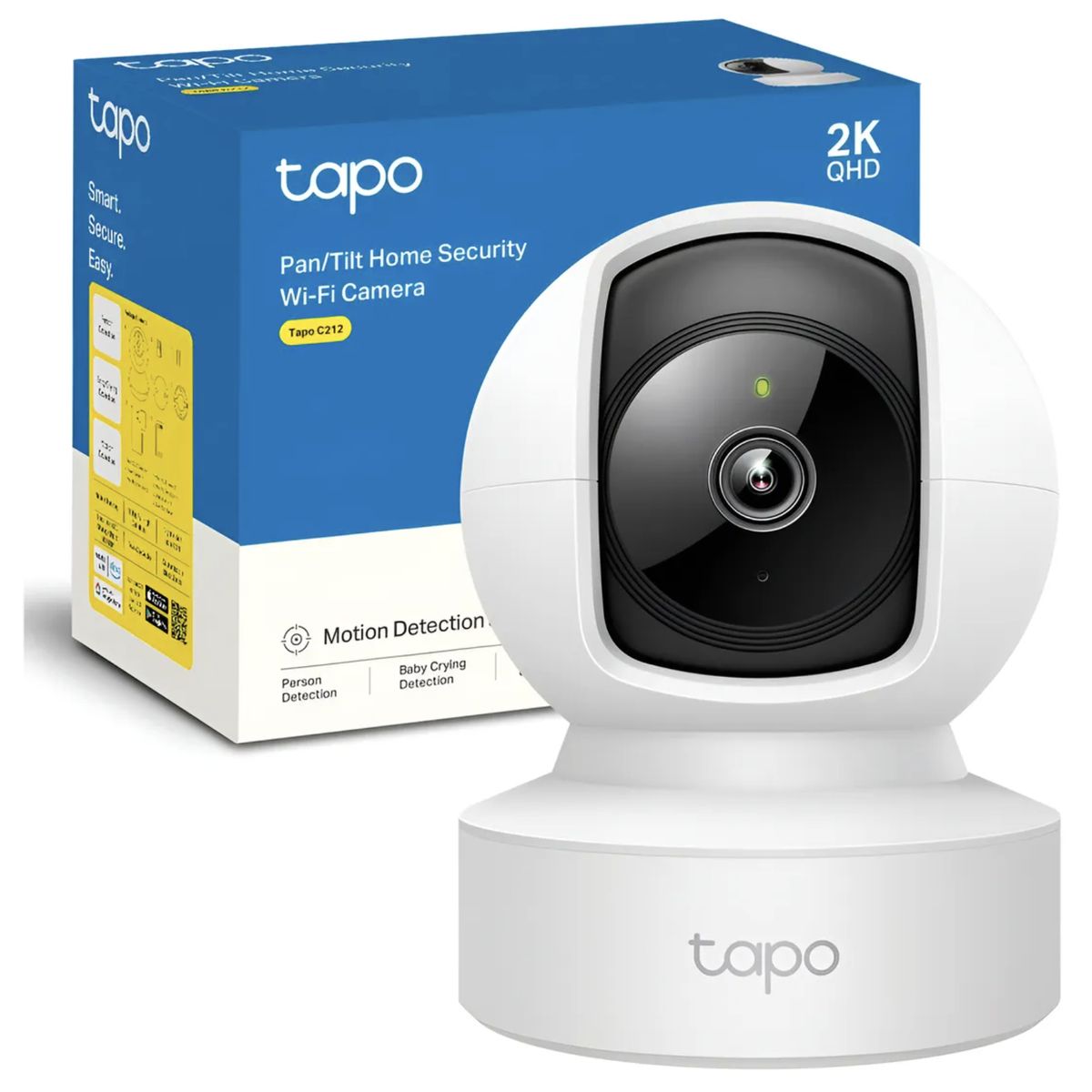 TP LINK - Cámara Giratoria Indoor Tp-link Tapo C212 Visión Nocturna 2k RJ45