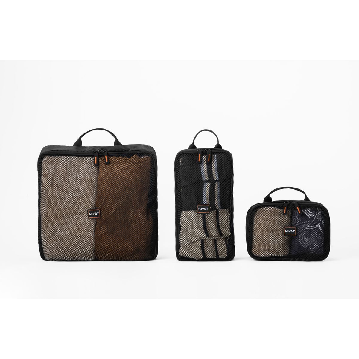 MYST - Set de 3 Organizadores de Equipaje - Orden y Optimización de Espacio para Viajes