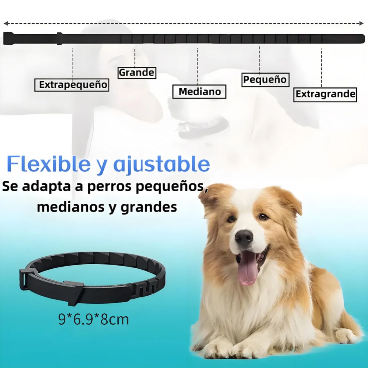 KINDA NICE - 4 Collares Calmantes Y Relajantes Ajustables Para Mascotas