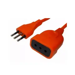 MACROTEL - Alargador Extension De Corriente 15Mts 10A Naranja