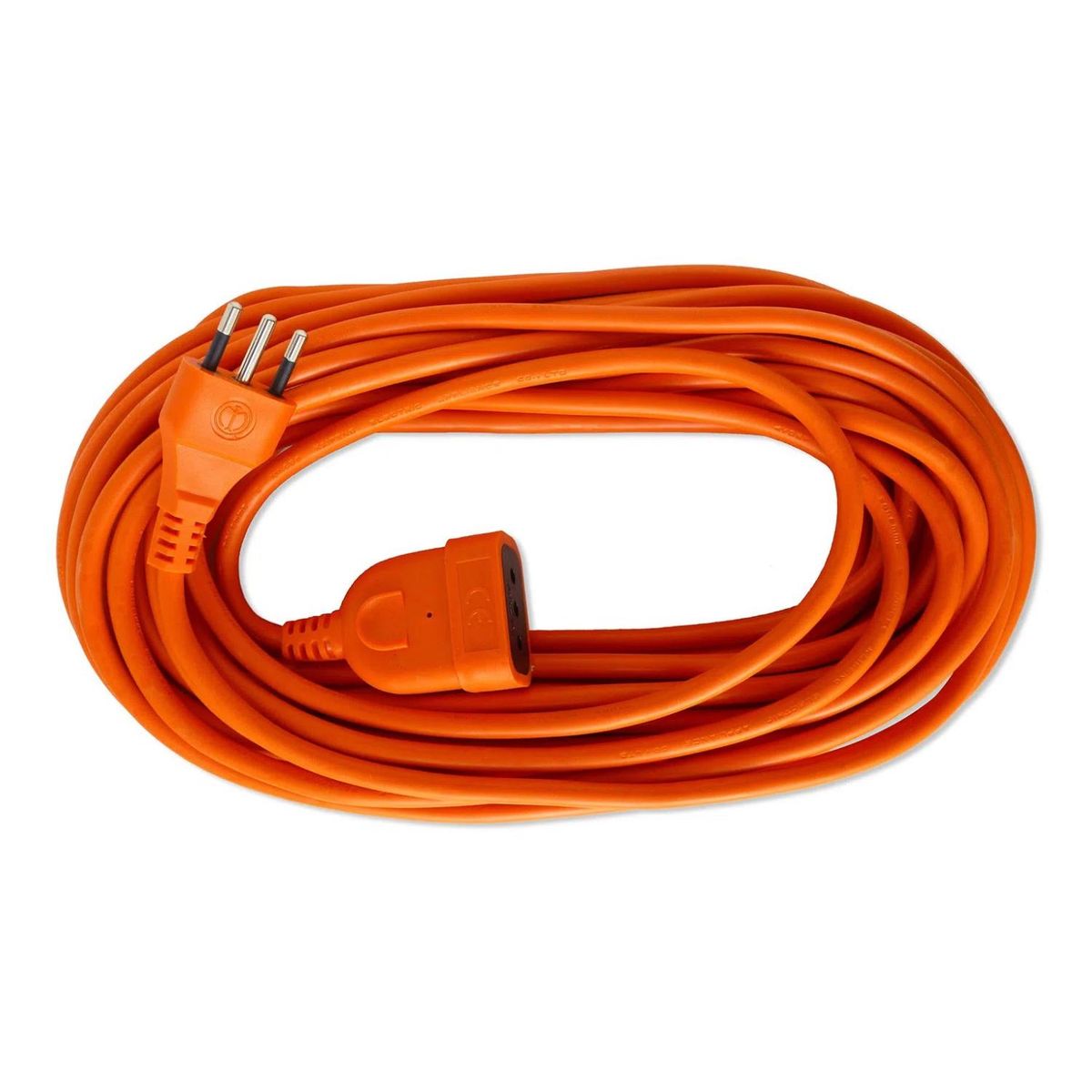MACROTEL - Alargador Extension De Corriente 15Mts 10A Naranja
