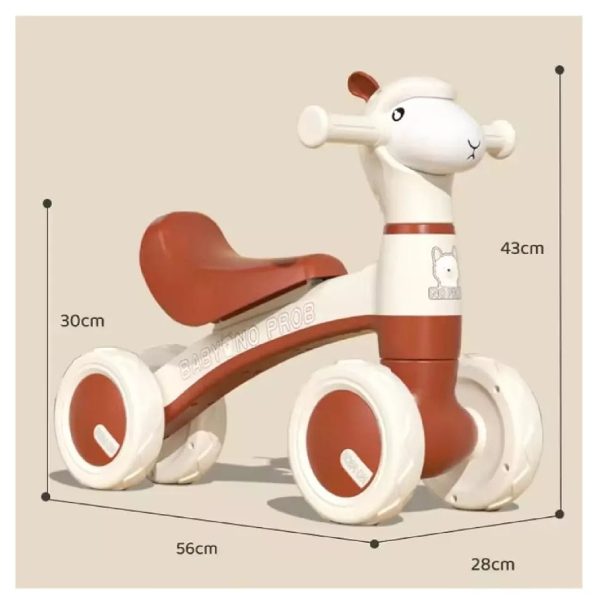 GENERICO - Correpasillo Andador Llama Azul.