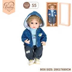 GENERICO - Bebe Muñeco Realista Baby So Lovely Niño Celeste