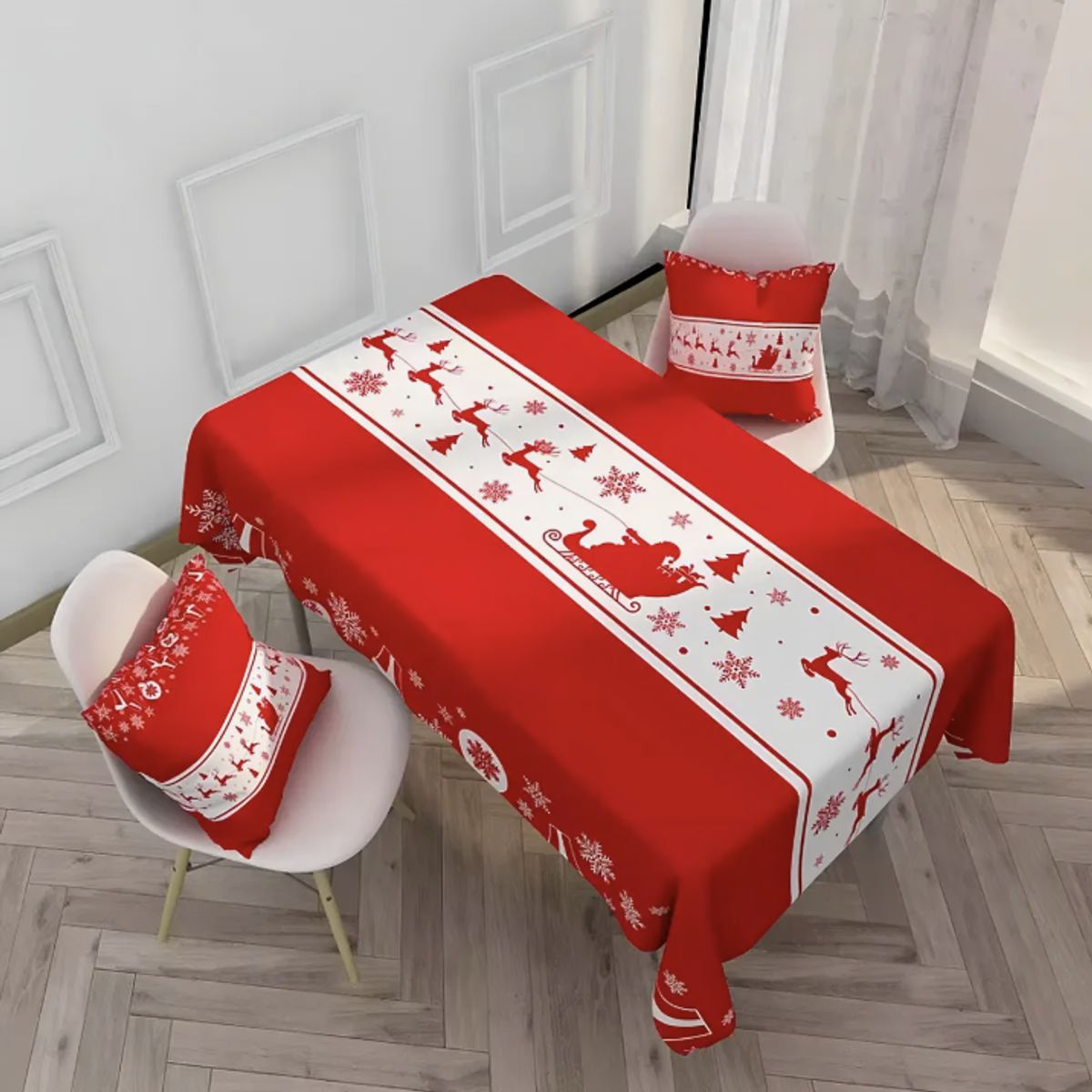 OKAY - Mantel De Hule Para Navidad Peva 152x228cm Color Navideño
