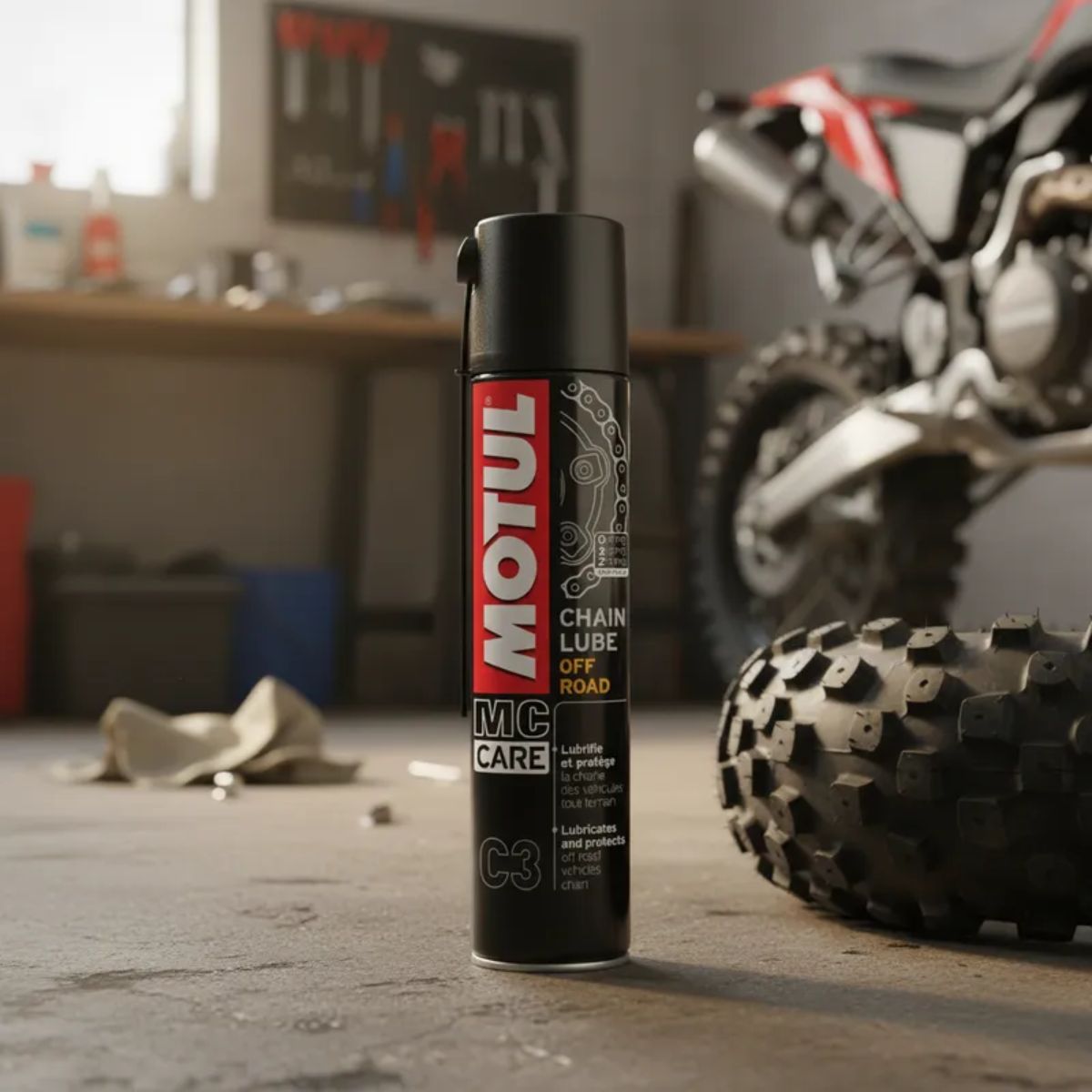 MOTUL - Aceite Lubricante para Cadena C3 Chain Lube Road 400ml