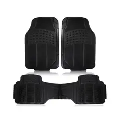 GENERICO - Set 3 Alfombra Piso De Goma Antideslizantes Auto Vehículo