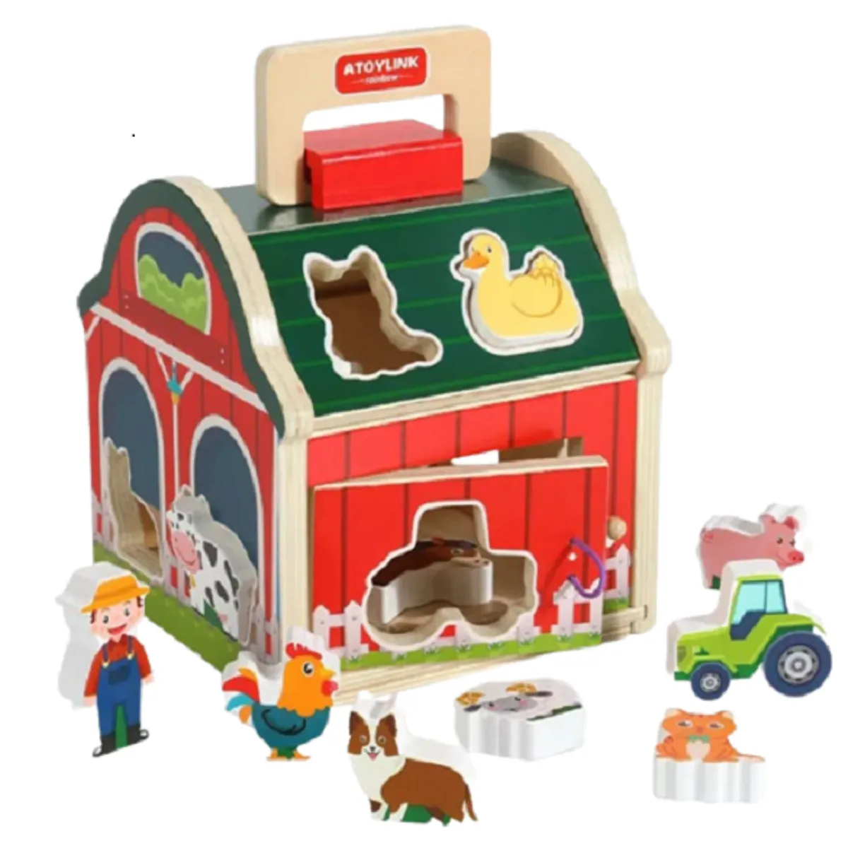 GENERICO - Juguete Encaje Granja Animales De Madera Didáctico Niños