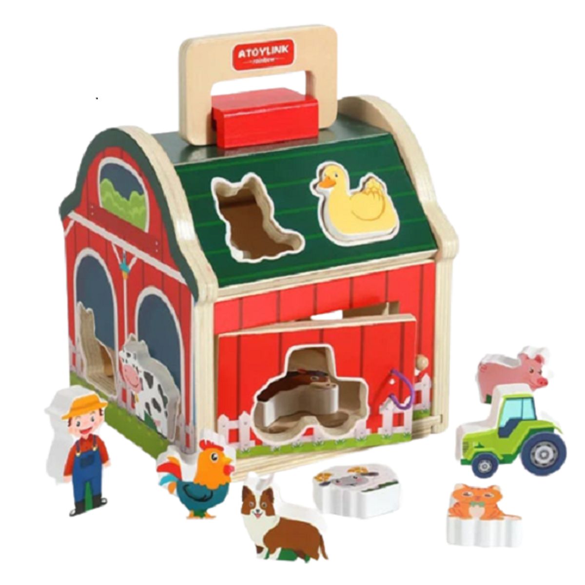 GENERICO - Juguete Encaje Granja Animales De Madera Didáctico Niños