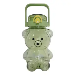 HD HOGAR SPA - Botella Para Agua Grande Diseño Oso Colorido Kawai 14l Color Verde