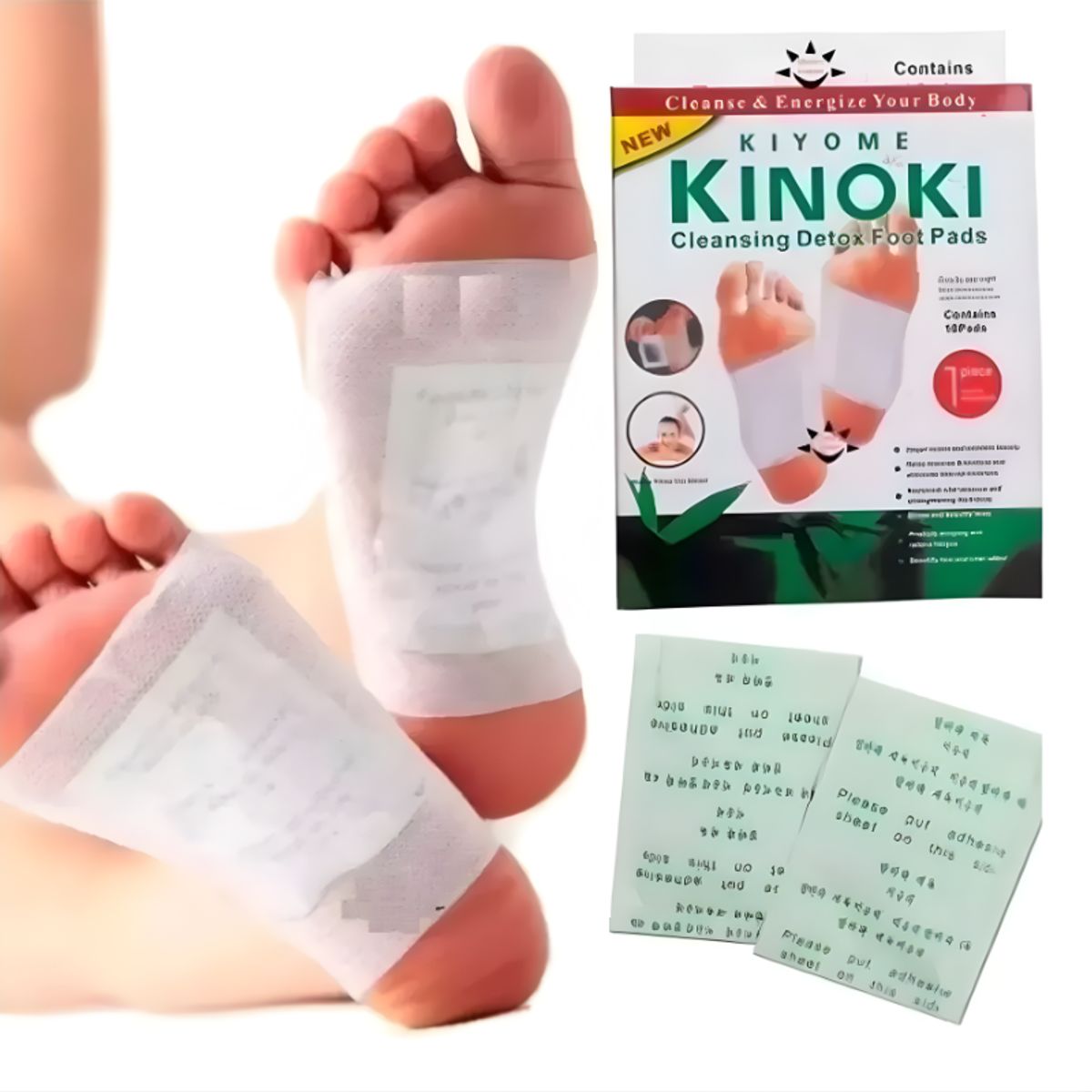 BELIDASHOP - Pack 10 Parches Desintoxicante Para Pies Elimina Toxinas