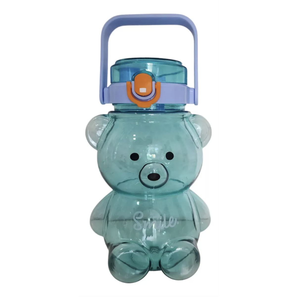 OKAY - Botella Para Agua Grande Diseño Oso Colorido Kawai 14l Color Azul Claro