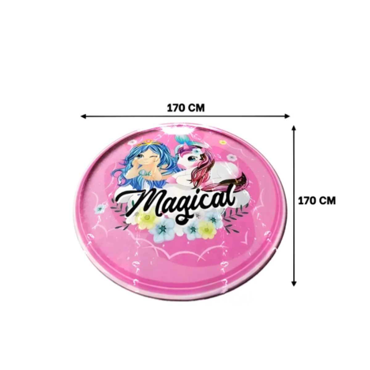 GENERICO - Alfombra de Agua 170 cm Piscina Lanza Chorros para Niños Color Rosa