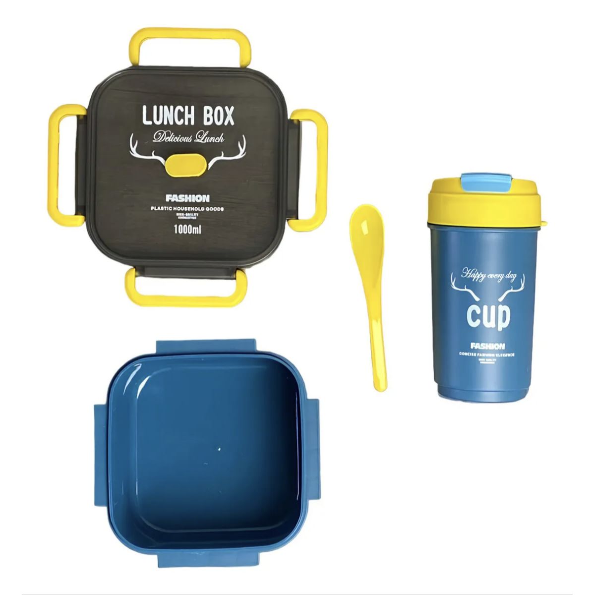 OKAY - Lonchera Topper + Termo Con Colores Lonchera Escolar