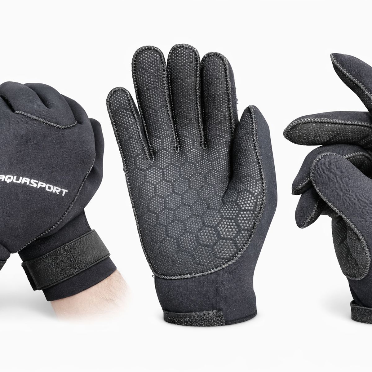 AQUASPORT - Guantes Neopreno Aquasport Flex 3mm Talla M