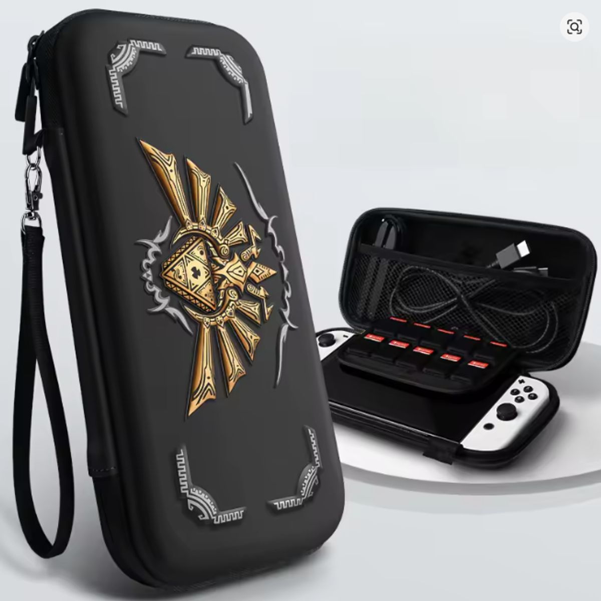 GENERICO - Estuche Rígido Para Nintendo Switch liteoled Zelda Negro