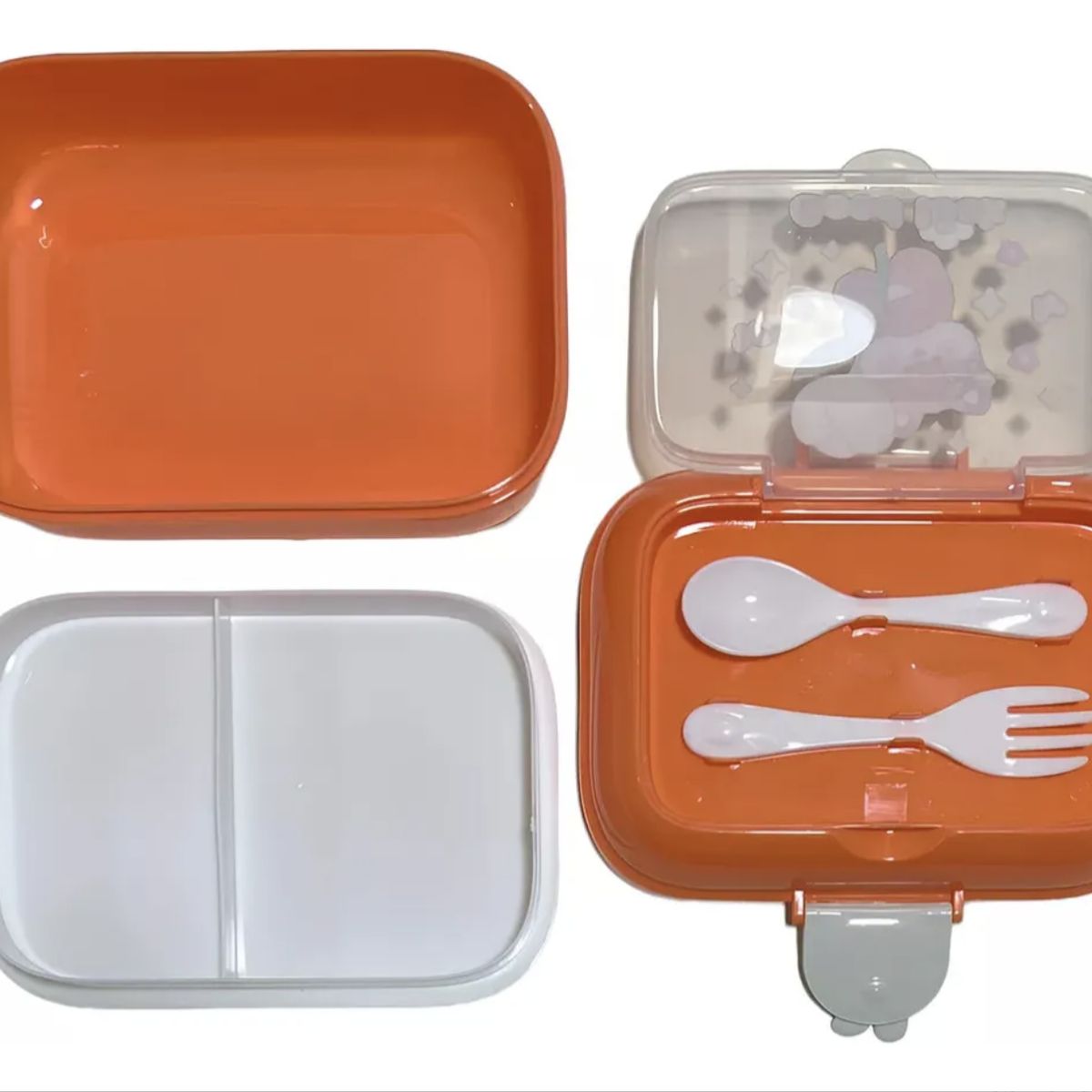 OKAY - Lonchera Topper + Termo Con Diseño Niñs Colores Naranja