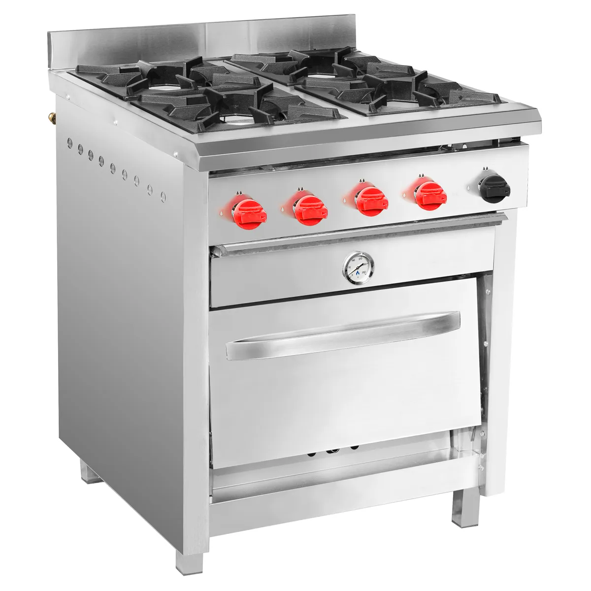 BOZZO - Cocina Industrial 4 Platos 1 Horno BOZZO GLP