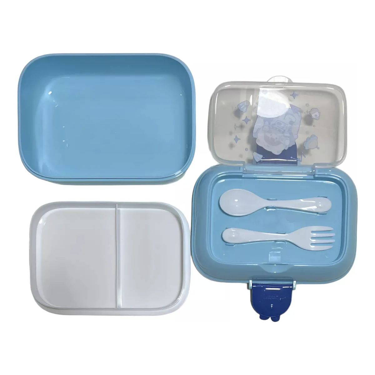 OKAY - Lonchera Topper + Termo Con Diseño Niñs Colores Azul