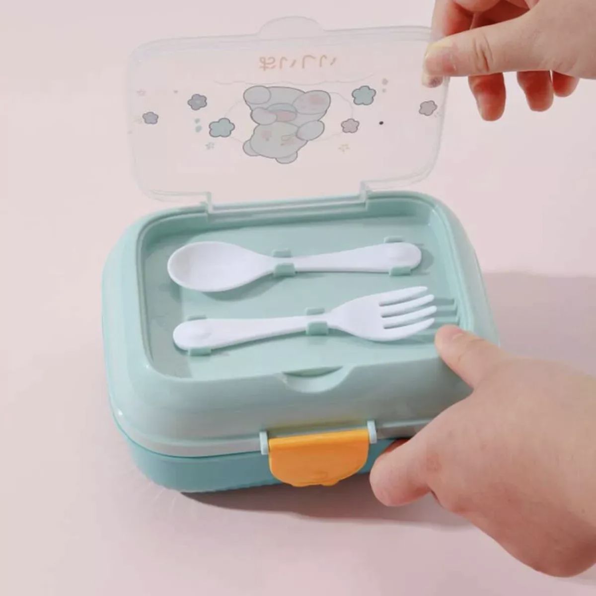 OKAY - Lonchera Topper + Termo Con Diseño Niñs Colores Azul