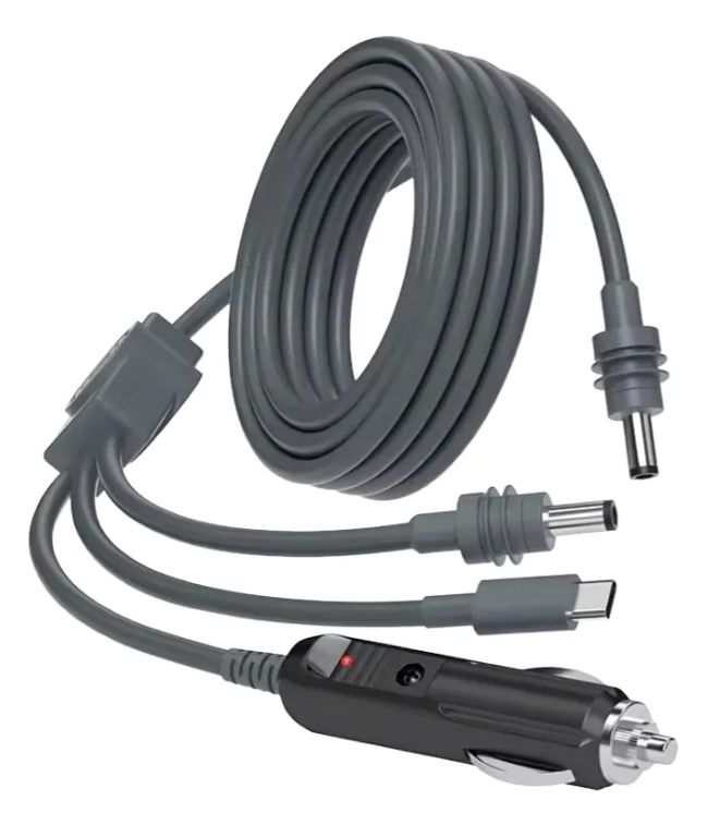 GENERICO Cable Cargador 3 En 1 Dc A Tipo-c Para Starlink Mini Ip65 Gris Oscuro