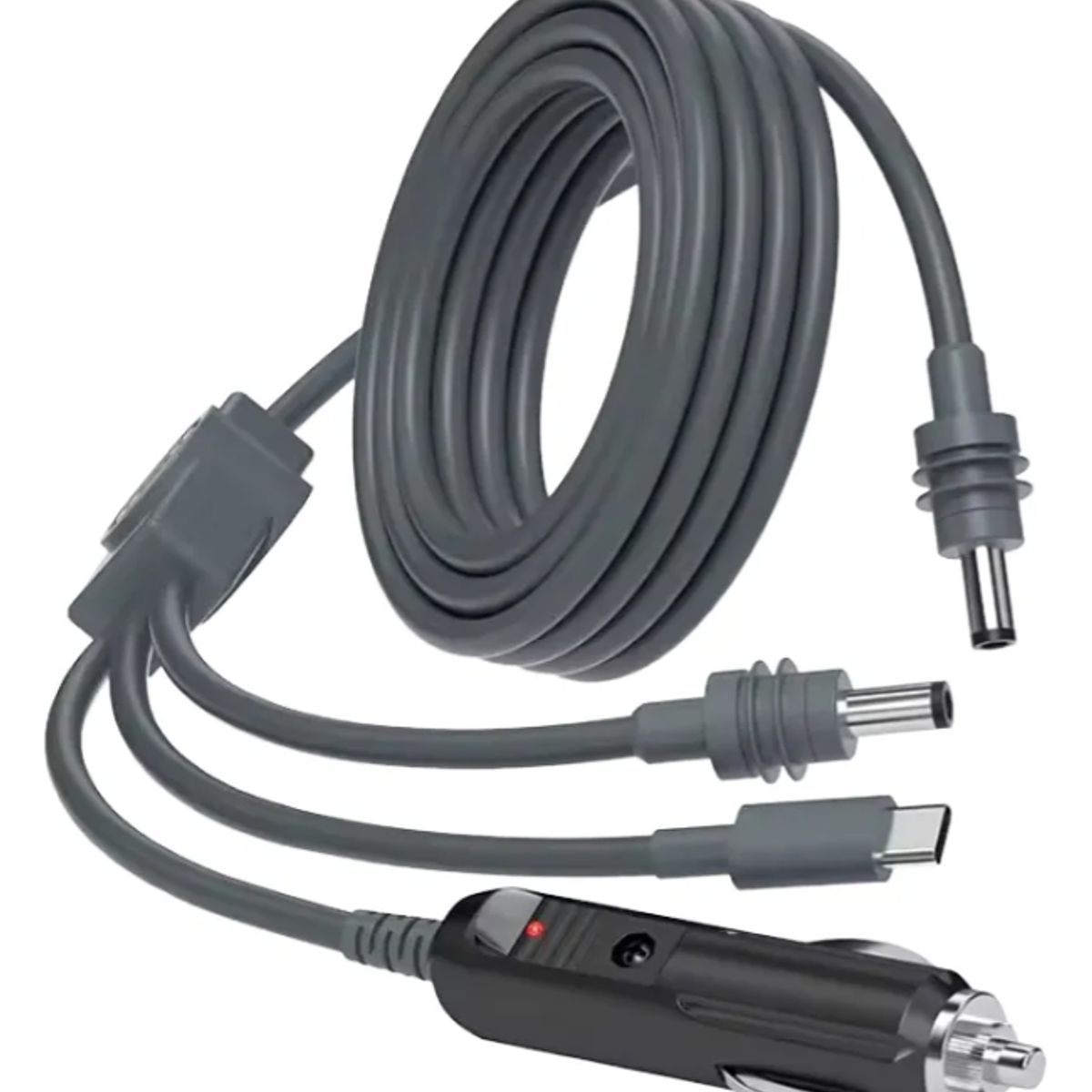 GENERICO - Cable Cargador 3 En 1 Dc A Tipo-c Para Starlink Mini Ip65 Gris Oscuro
