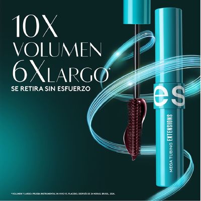 Imagen 2 del producto Máscara De Pestañas Mega Tubing De Esika Color Negro