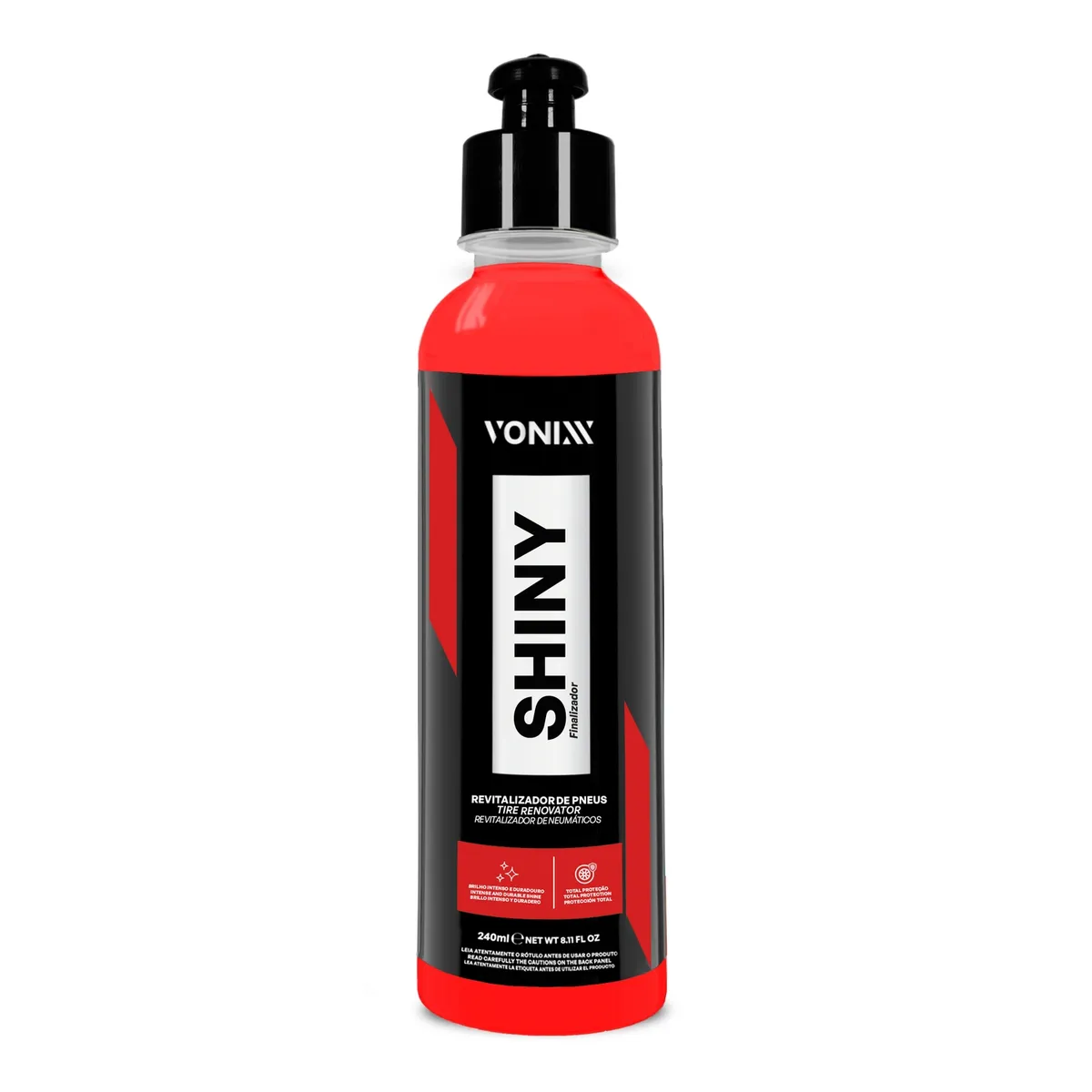 VONIXX - SHINY - Renovador y Sellador de neumatico acabado brillante - 240ml