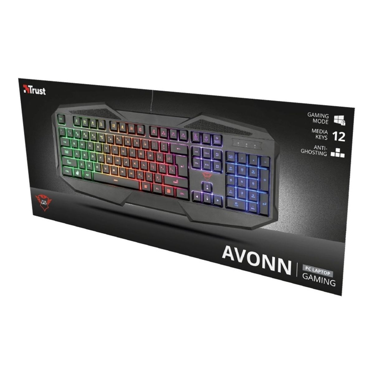 TRUST - Teclado Gamer RGB Trust GXT 830-RW Avonn USB