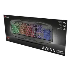 TRUST - Teclado Gamer RGB GXT 830-RW Avonn USB