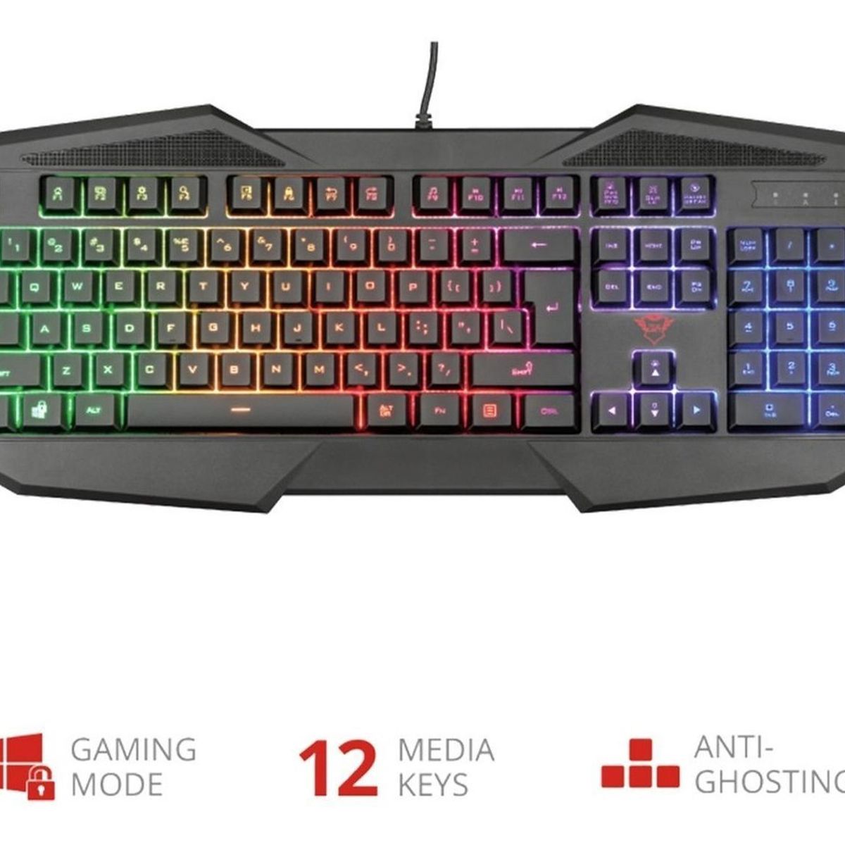 TRUST - Teclado Gamer RGB Trust GXT 830-RW Avonn USB