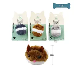 GENERICO - Juguete para gato ratón vibrador 7cm Color Aleatorio