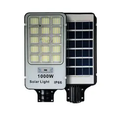 GENERICO - Pack X3 Foco Solar Alta Potencia 1000w Exterior Con Soporte Luz Blanca