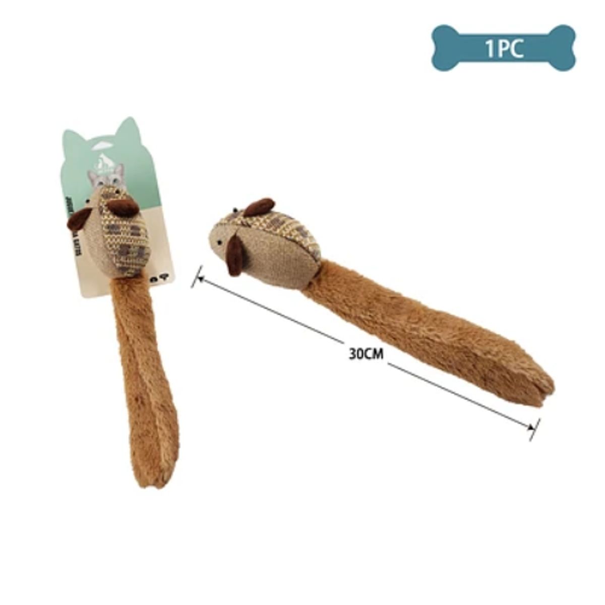 GENERICO - Juguete para gato ratón 30cm