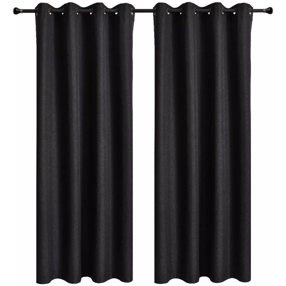 OKAY - 1 Paño Cortina Lino Con Blackout Engomado Térmica 140x220