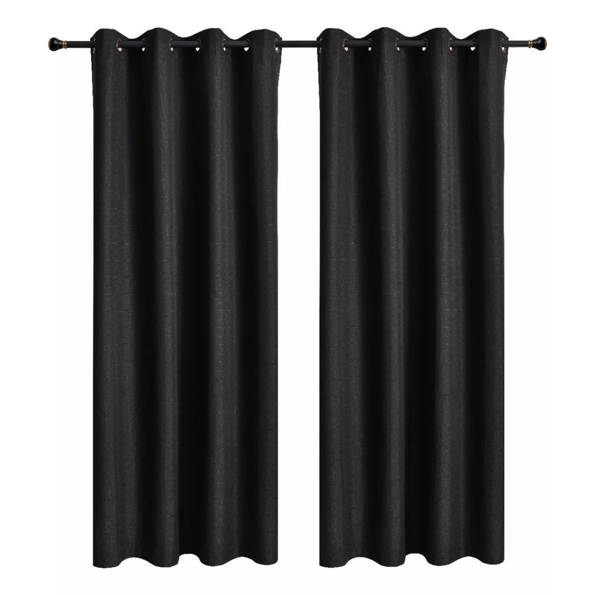 OKAY - 1 Paño Cortina Lino Con Blackout Engomado Térmica 140x220