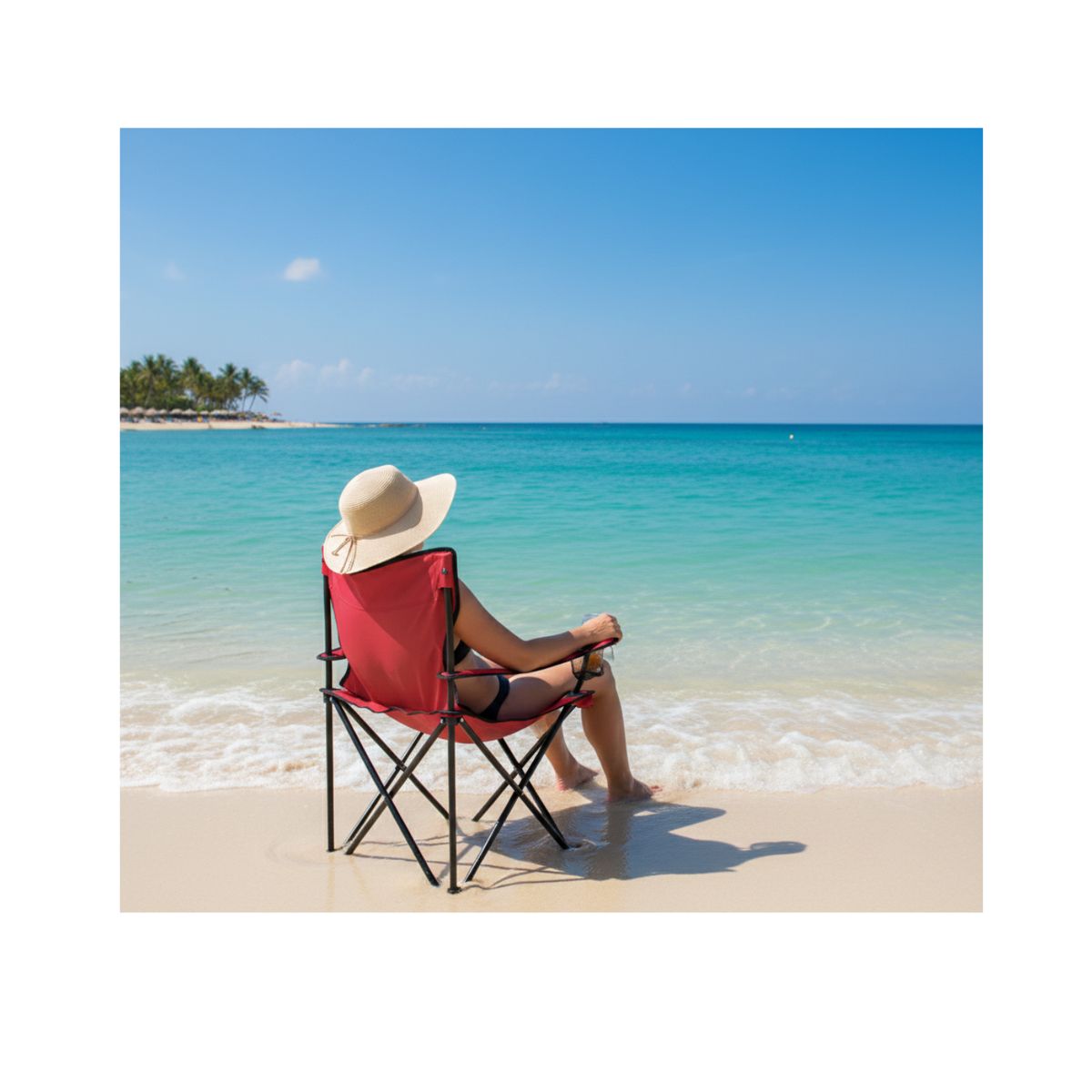 GENERICO - Pack X2 Silla Plegable Y Portátil Para Campamento  Playa Colores Variados