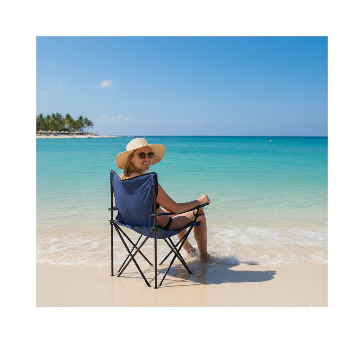 GENERICO - Pack X2 Silla Plegable Y Portátil Para Campamento Playa